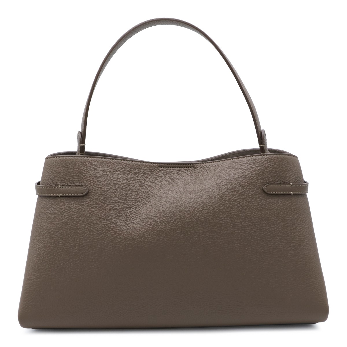 BEIGE SUEDE TOP HANDLE BAG