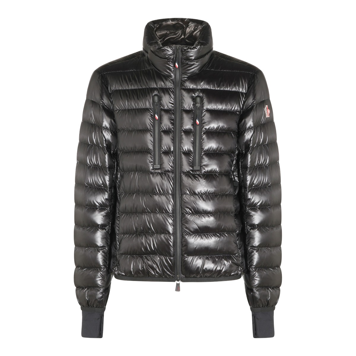 BLACK NYLON DOWN JACKET