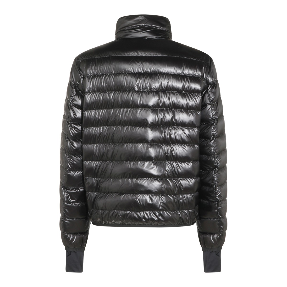 BLACK NYLON DOWN JACKET