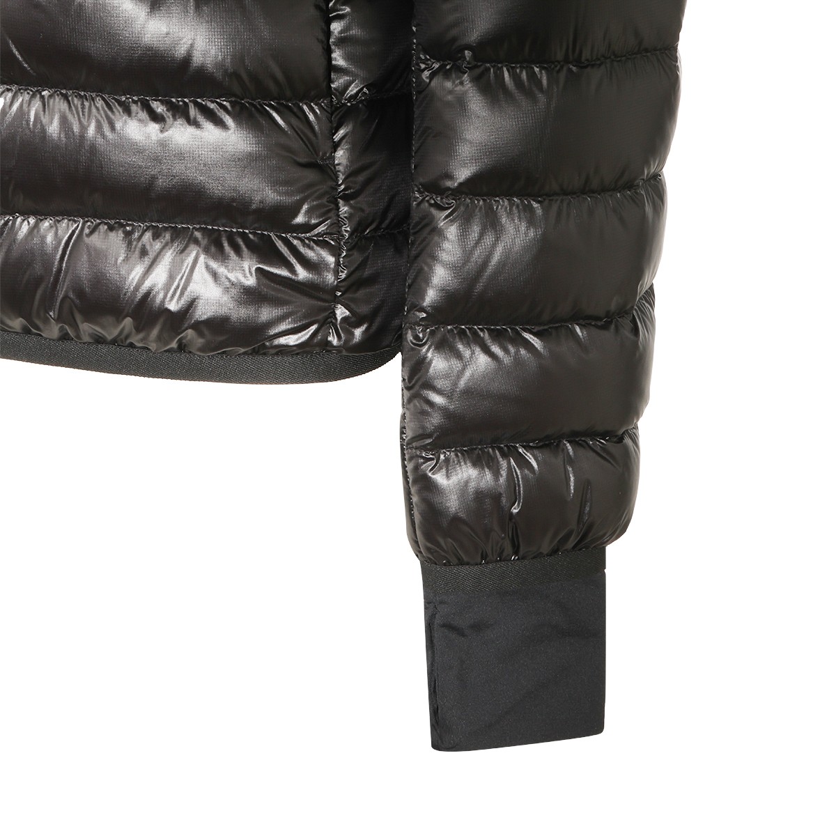 BLACK NYLON DOWN JACKET