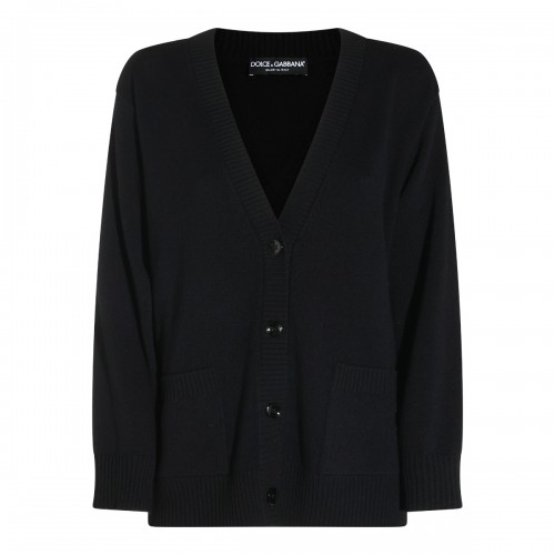 BLACK WOOL KNITWEAR