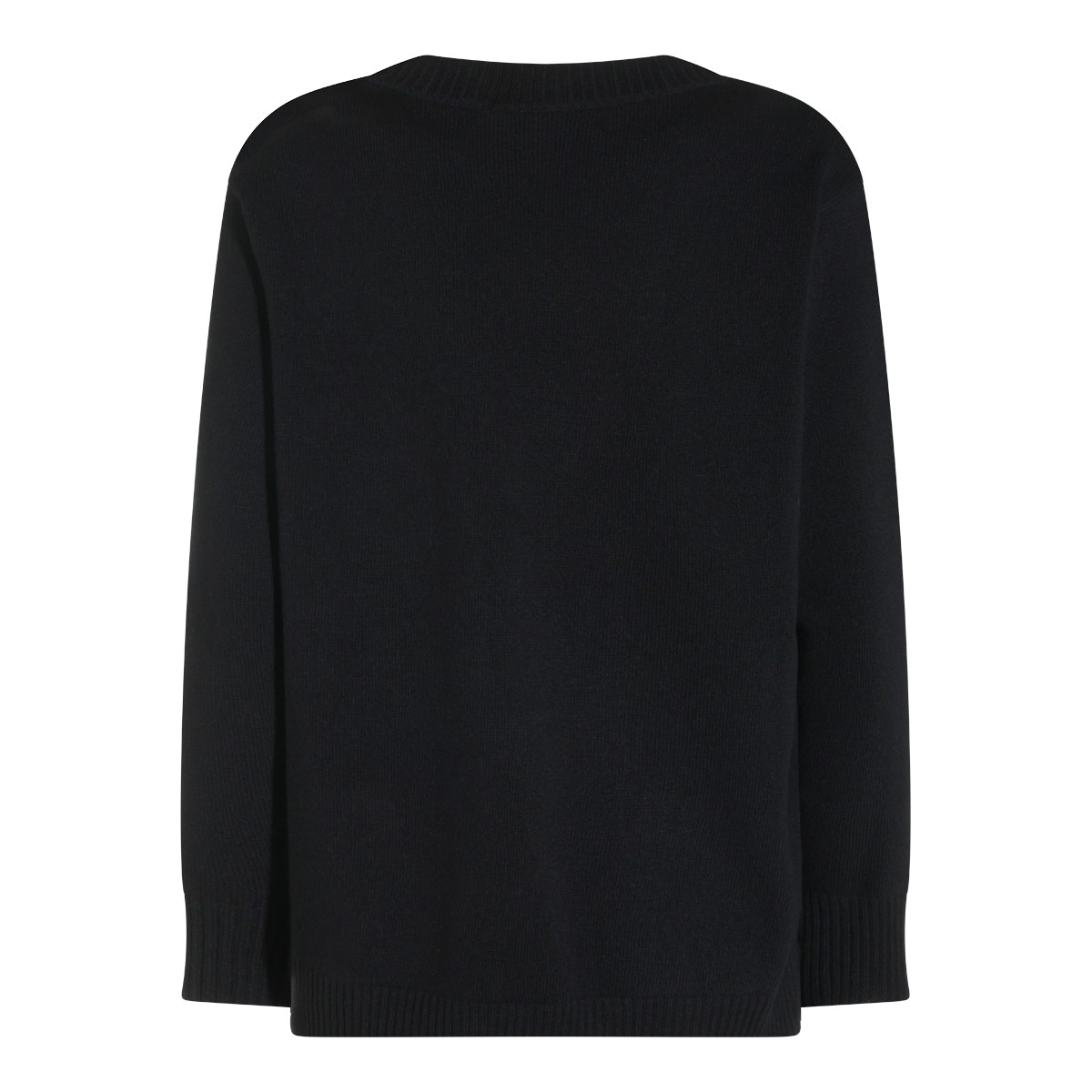 BLACK WOOL KNITWEAR