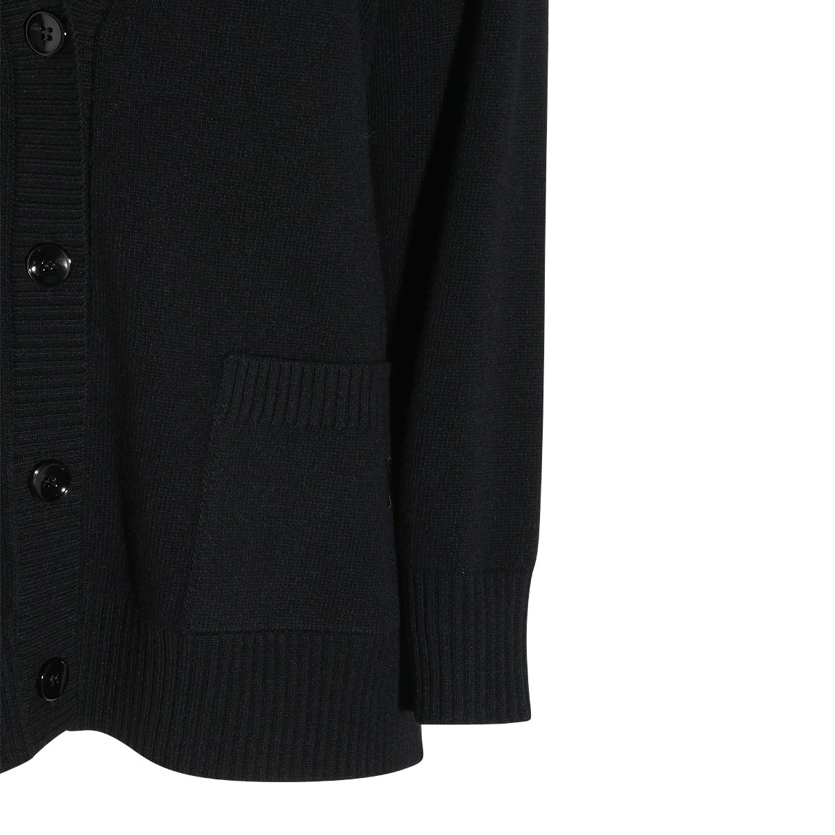 BLACK WOOL KNITWEAR