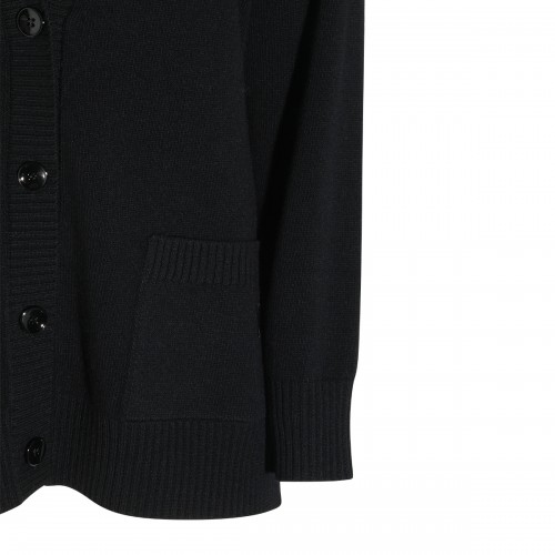 BLACK WOOL KNITWEAR