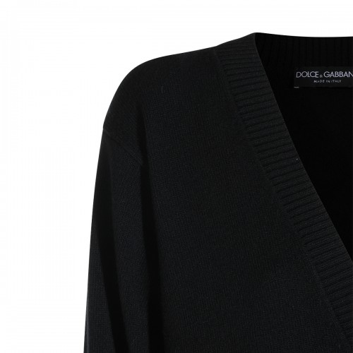 BLACK WOOL KNITWEAR