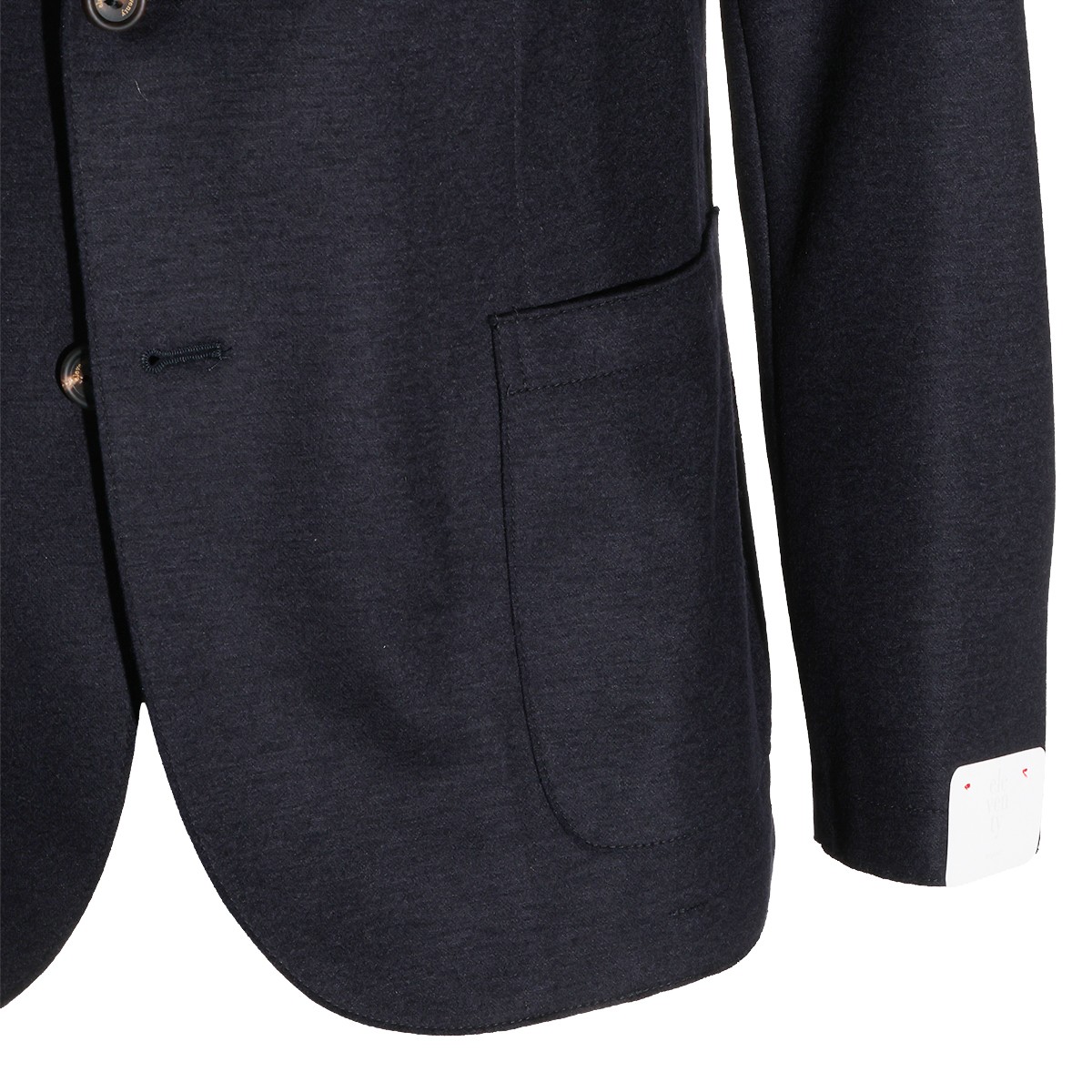 BLUE WOOL JERSEY JACKET