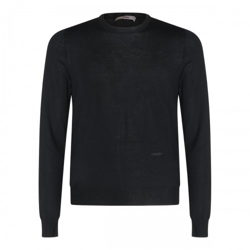 BLACK WOOL SWEATER
