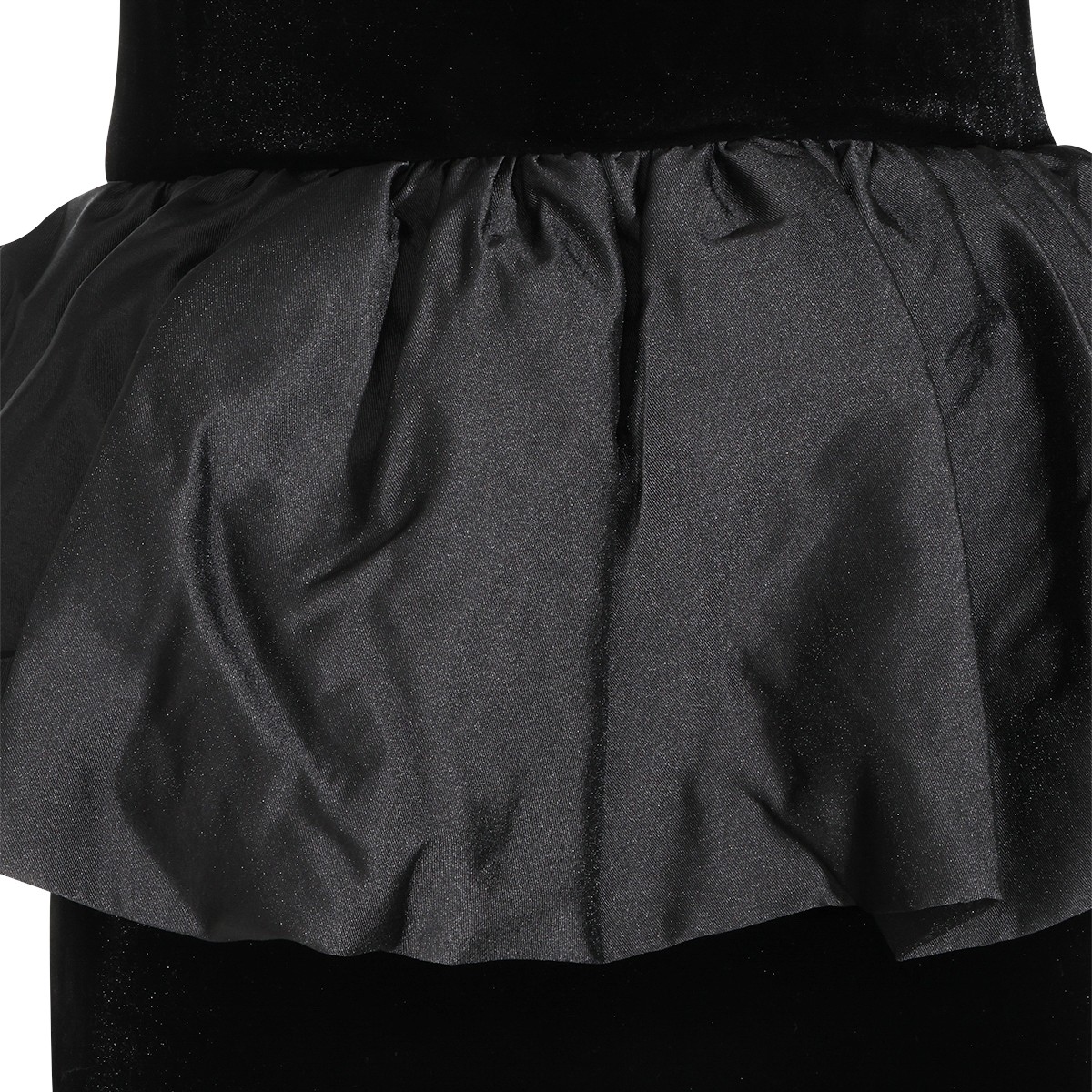BLACK VELVET MIDI DRESS