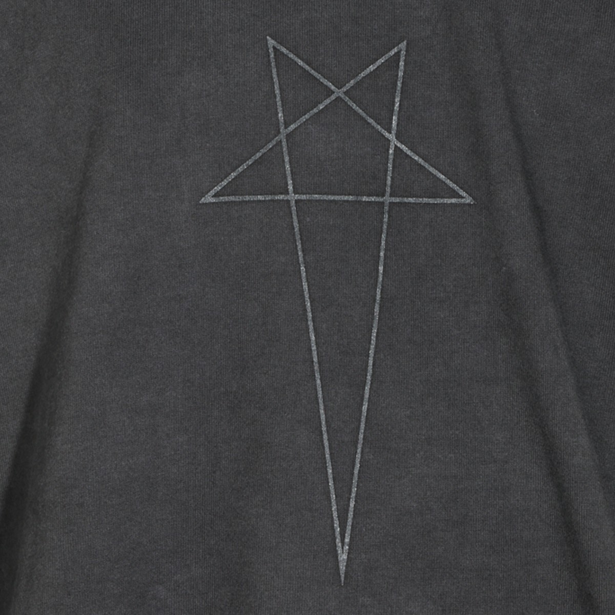 FADED BLACK COTTON HUN T-SHIRT