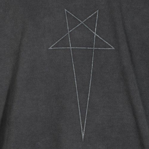 FADED BLACK COTTON HUN T-SHIRT