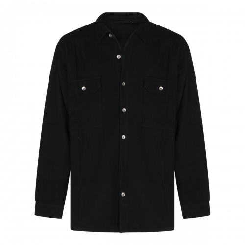 BLACK COTTON JUMBO SHIRT