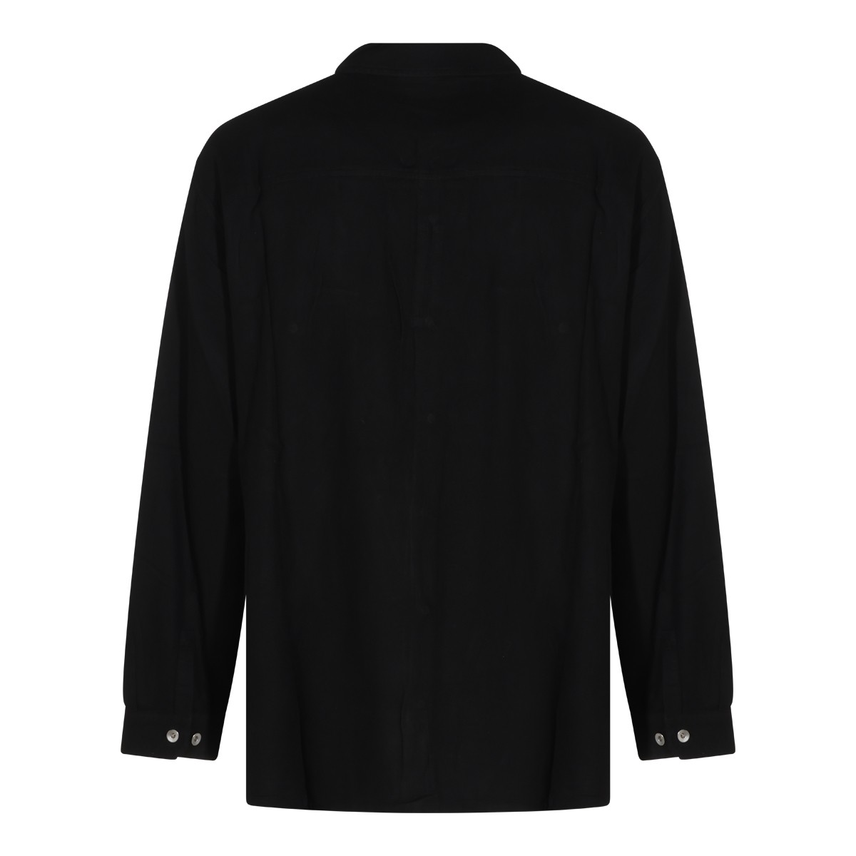 BLACK COTTON JUMBO SHIRT