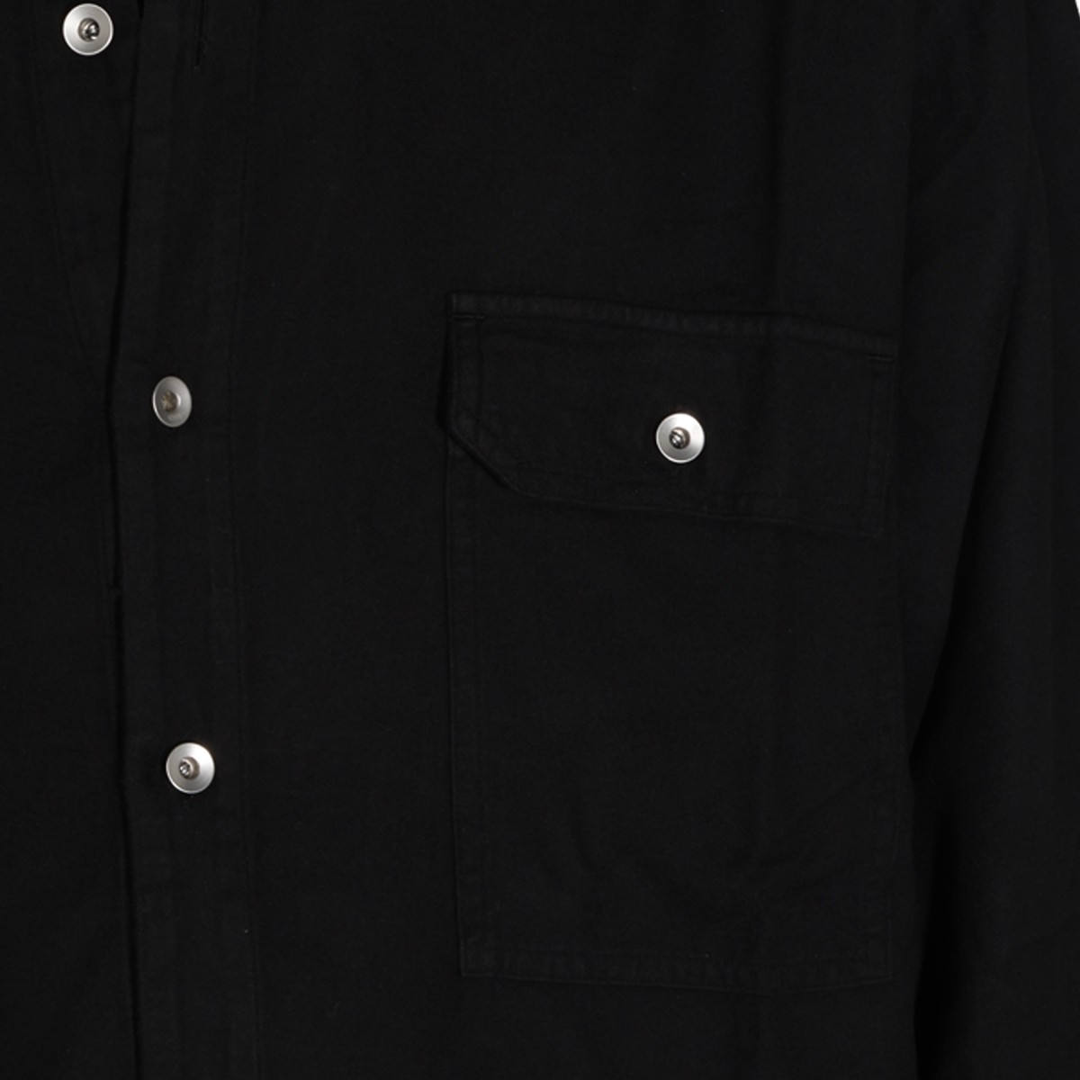 BLACK COTTON JUMBO SHIRT