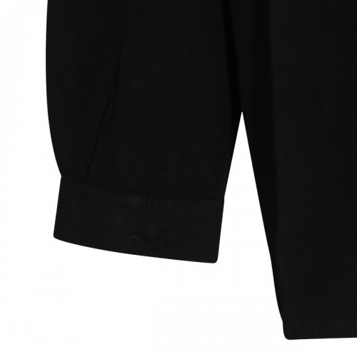 BLACK COTTON JUMBO SHIRT