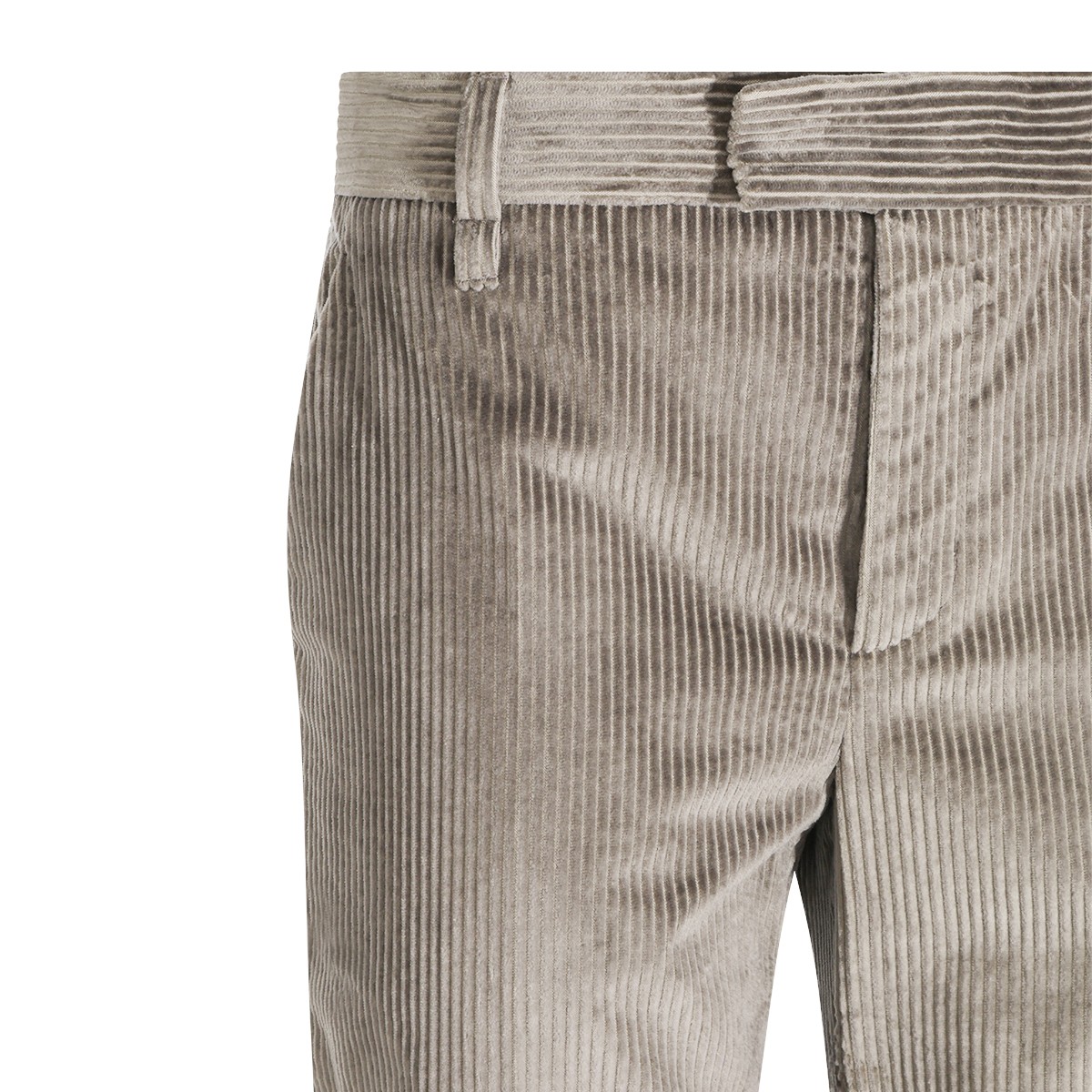 GREY ORIGAN COTTON TAILORED PANTS