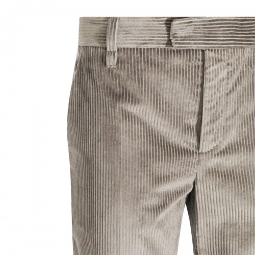 GREY ORIGAN COTTON TAILORED PANTS
