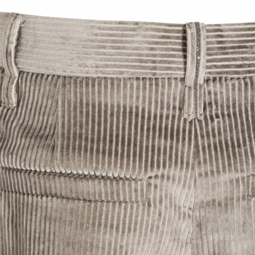 GREY ORIGAN COTTON TAILORED PANTS