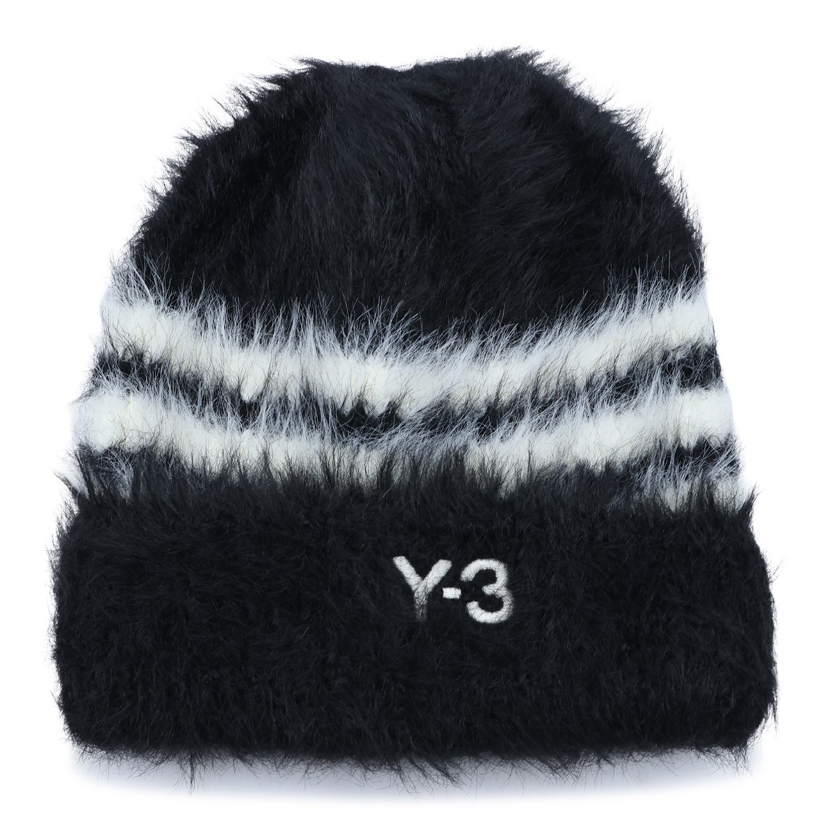 BLACK AND CORE WHITE BEANIE