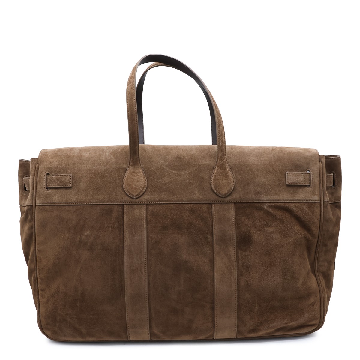 CARAMEL SUEDE TRAVEL TOTE
