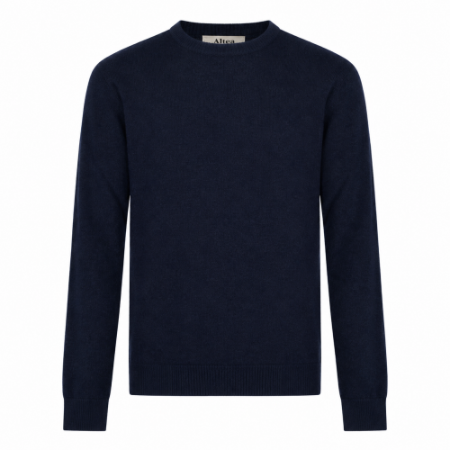 NAVY VIRGIN WOOL AND...