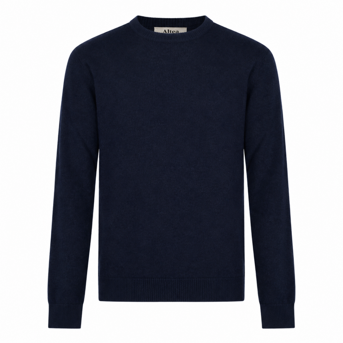 NAVY VIRGIN WOOL AND CASHMERE BLEND...