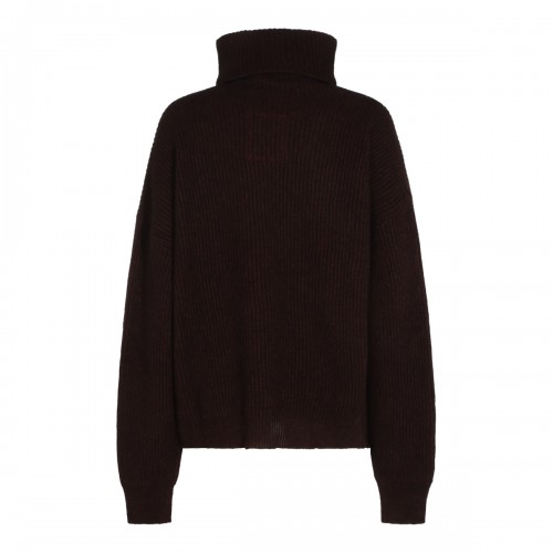 BROWN AND RED RACCOON SWEATER