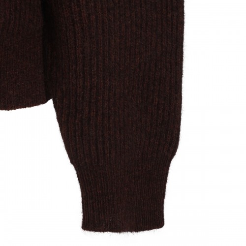 BROWN AND RED RACCOON SWEATER