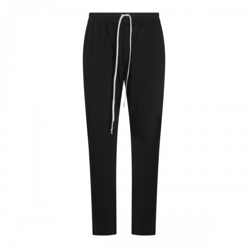 BLACK COTTON BERLIN DRAWSTRING PANTS