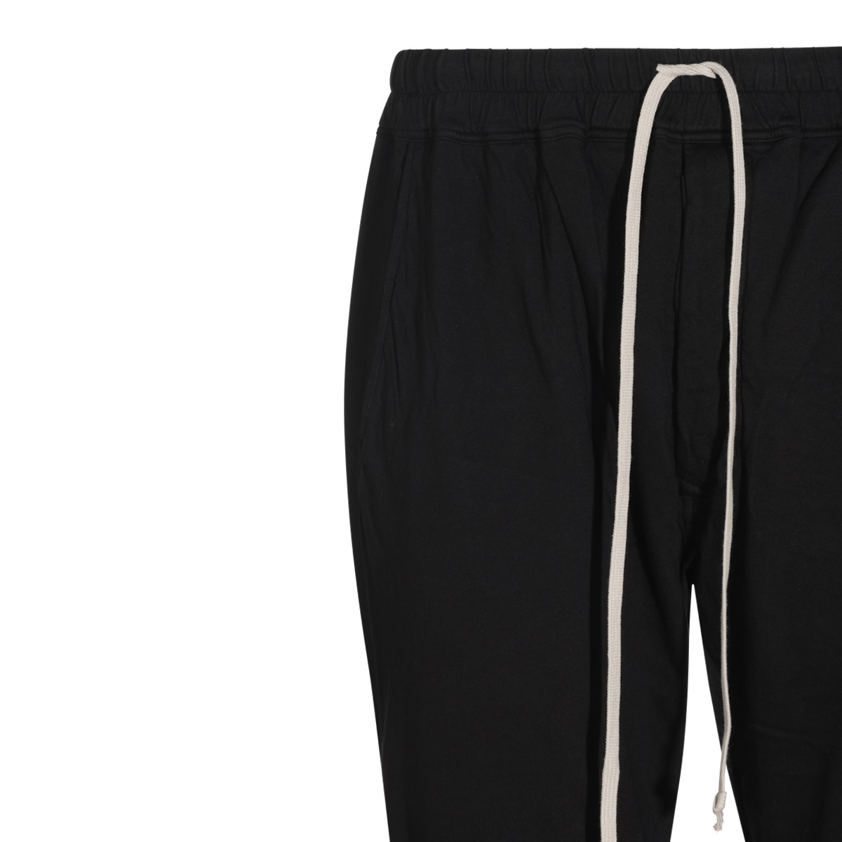 BLACK COTTON BERLIN DRAWSTRING PANTS