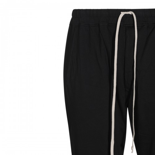 BLACK COTTON BERLIN DRAWSTRING PANTS