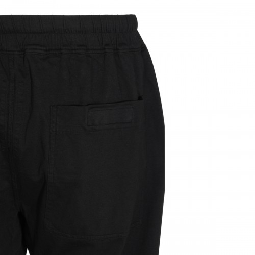 BLACK COTTON BERLIN DRAWSTRING PANTS