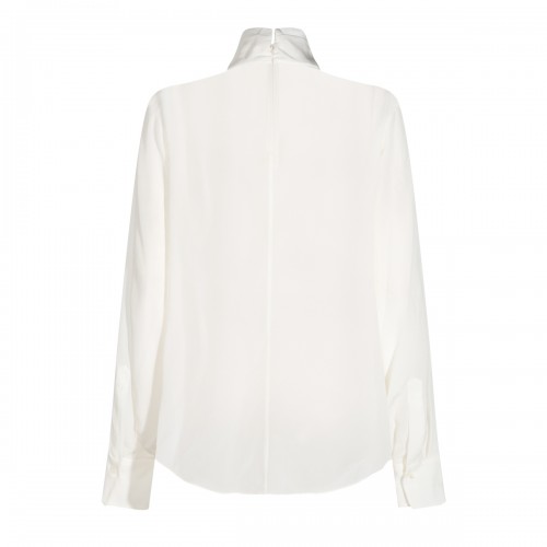WHITE SILK SHIRT