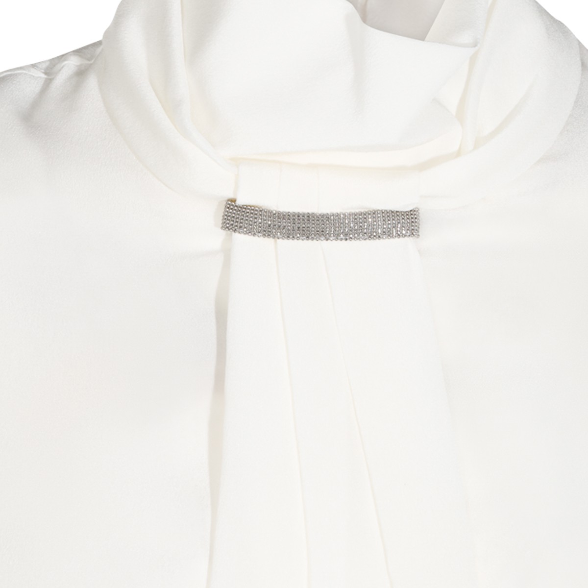 WHITE SILK SHIRT