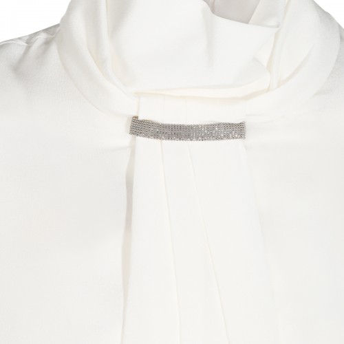 WHITE SILK SHIRT