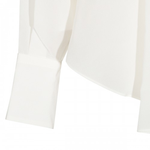 WHITE SILK SHIRT