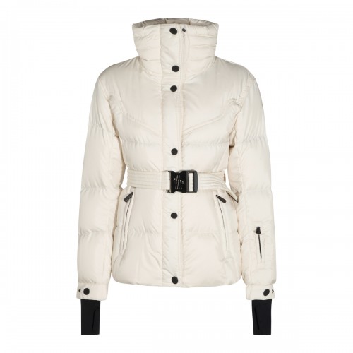 WHITE DOWN SKI JACKET