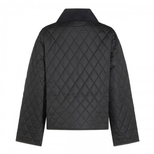 BLACK MOIRA QUILTED DOWN... 2