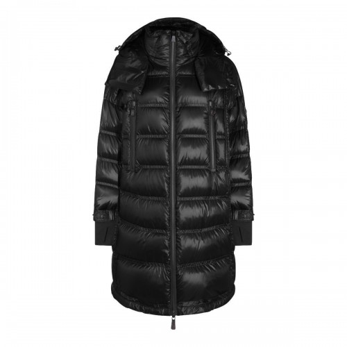 BLACK NYLON DOWN JACKET
