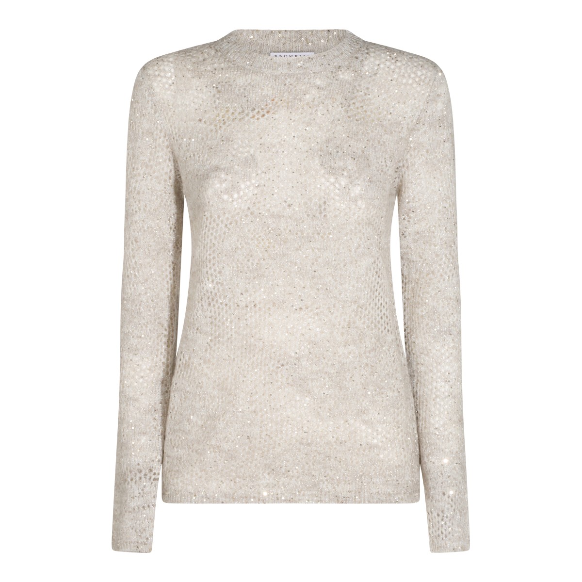 GREY WOOL BLEND SWEATER
