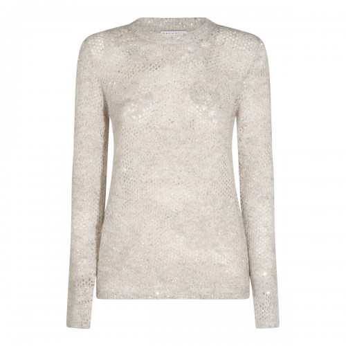 GREY WOOL BLEND SWEATER