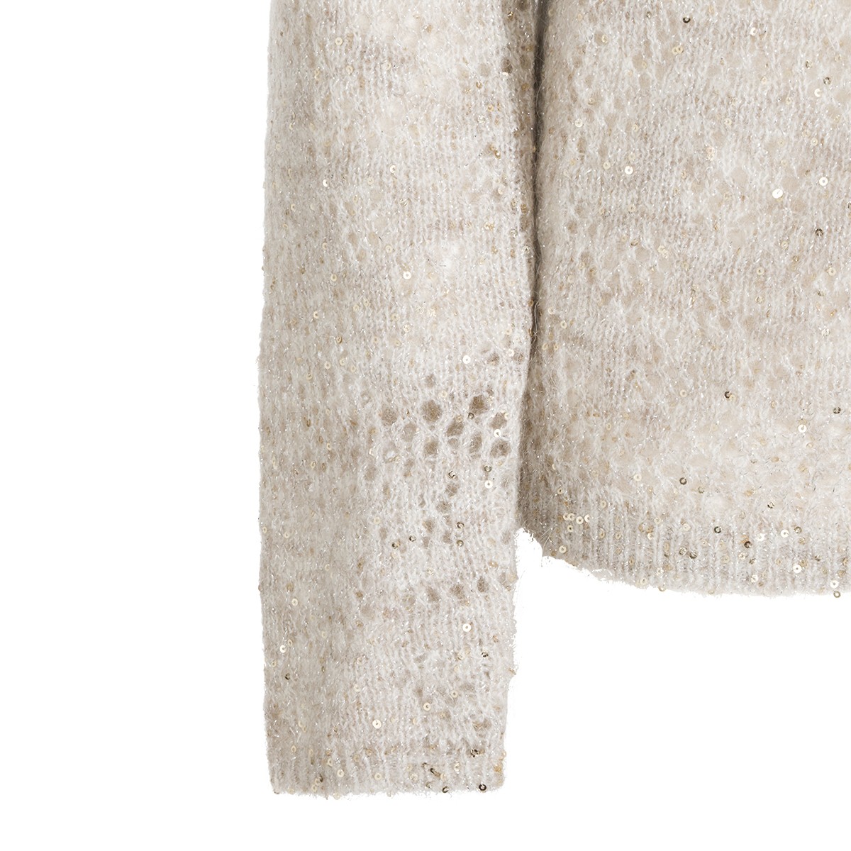 GREY WOOL BLEND SWEATER