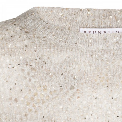 GREY WOOL BLEND SWEATER