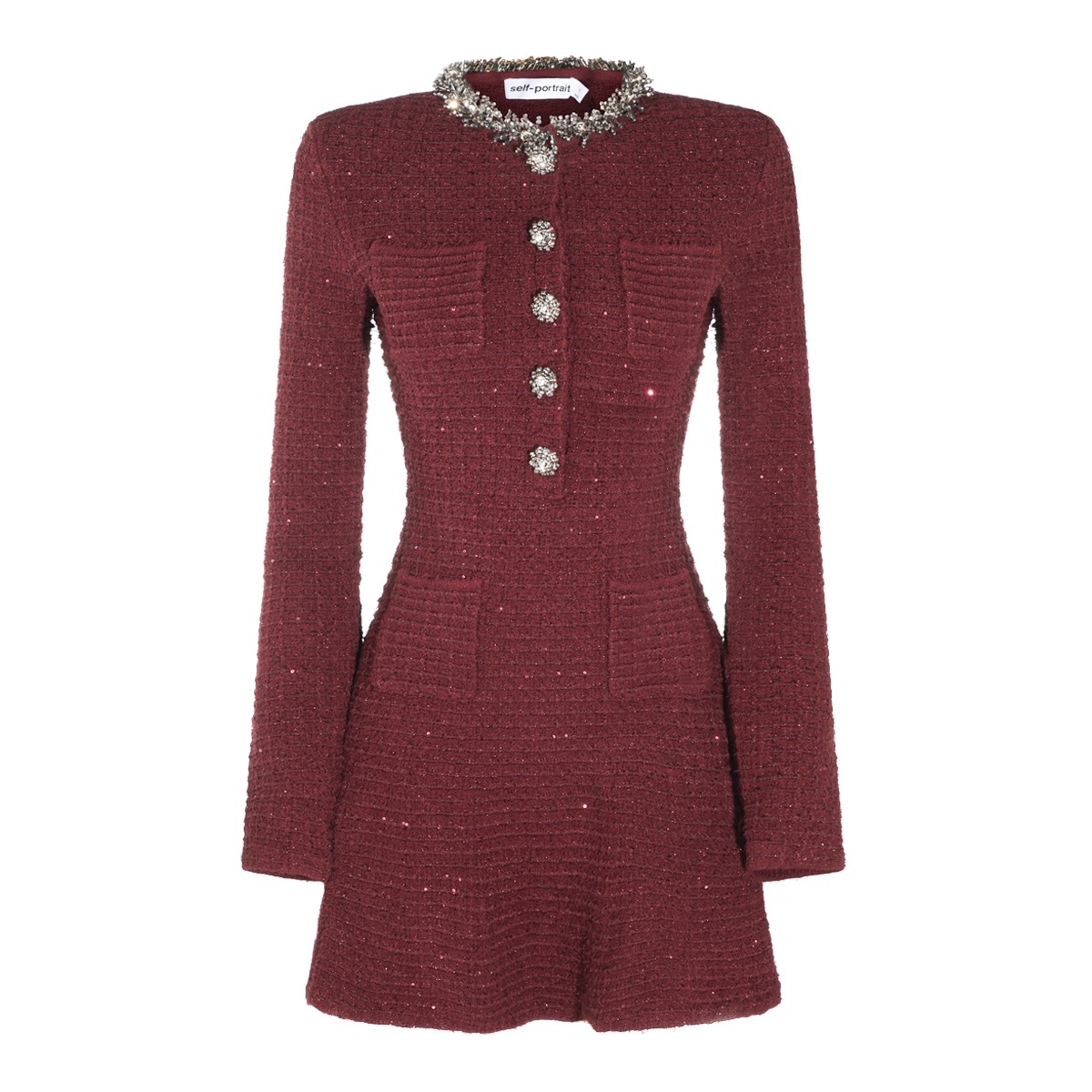 BURGUNDY DRESS