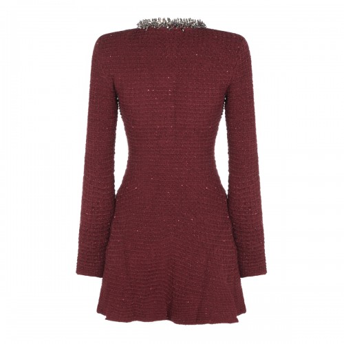 BURGUNDY DRESS