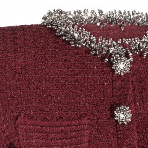 BURGUNDY DRESS