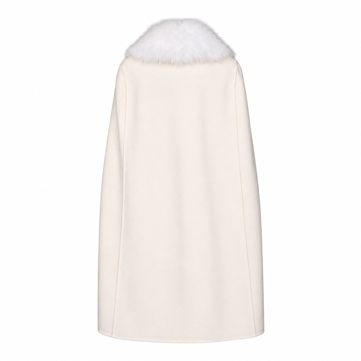 OFF-WHITE WOOL CAPE