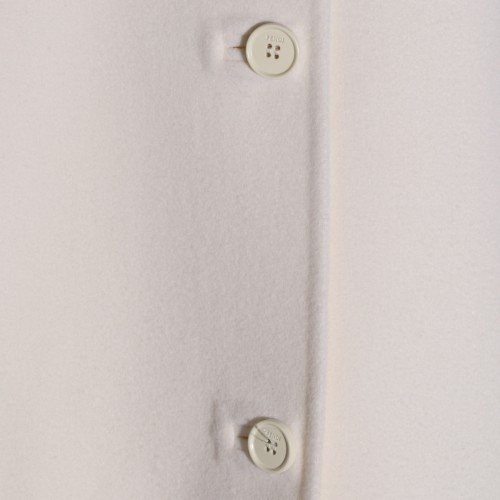 OFF-WHITE WOOL CAPE