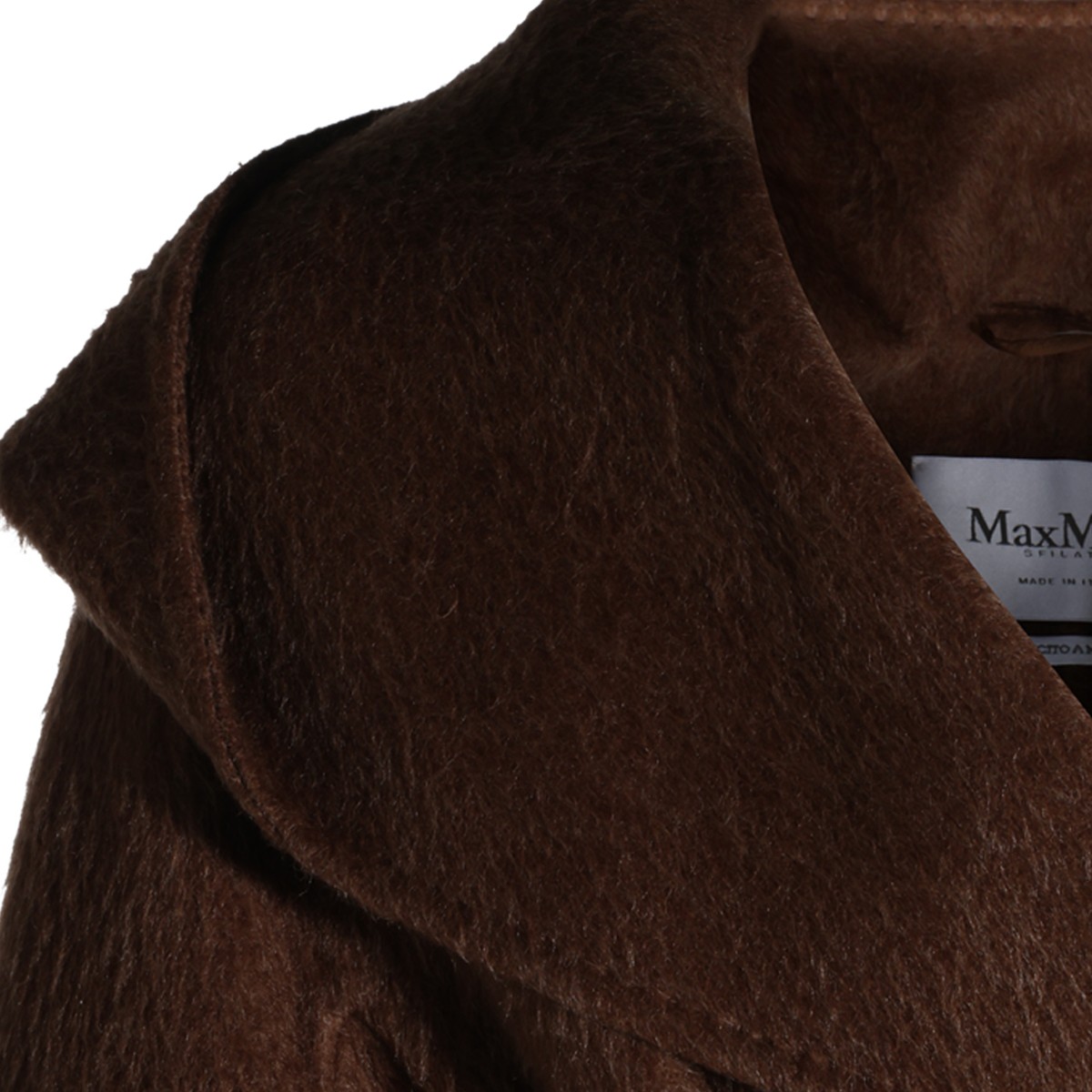 BROWN GOLF CAMEL HAIR AND MOHAIR COAT