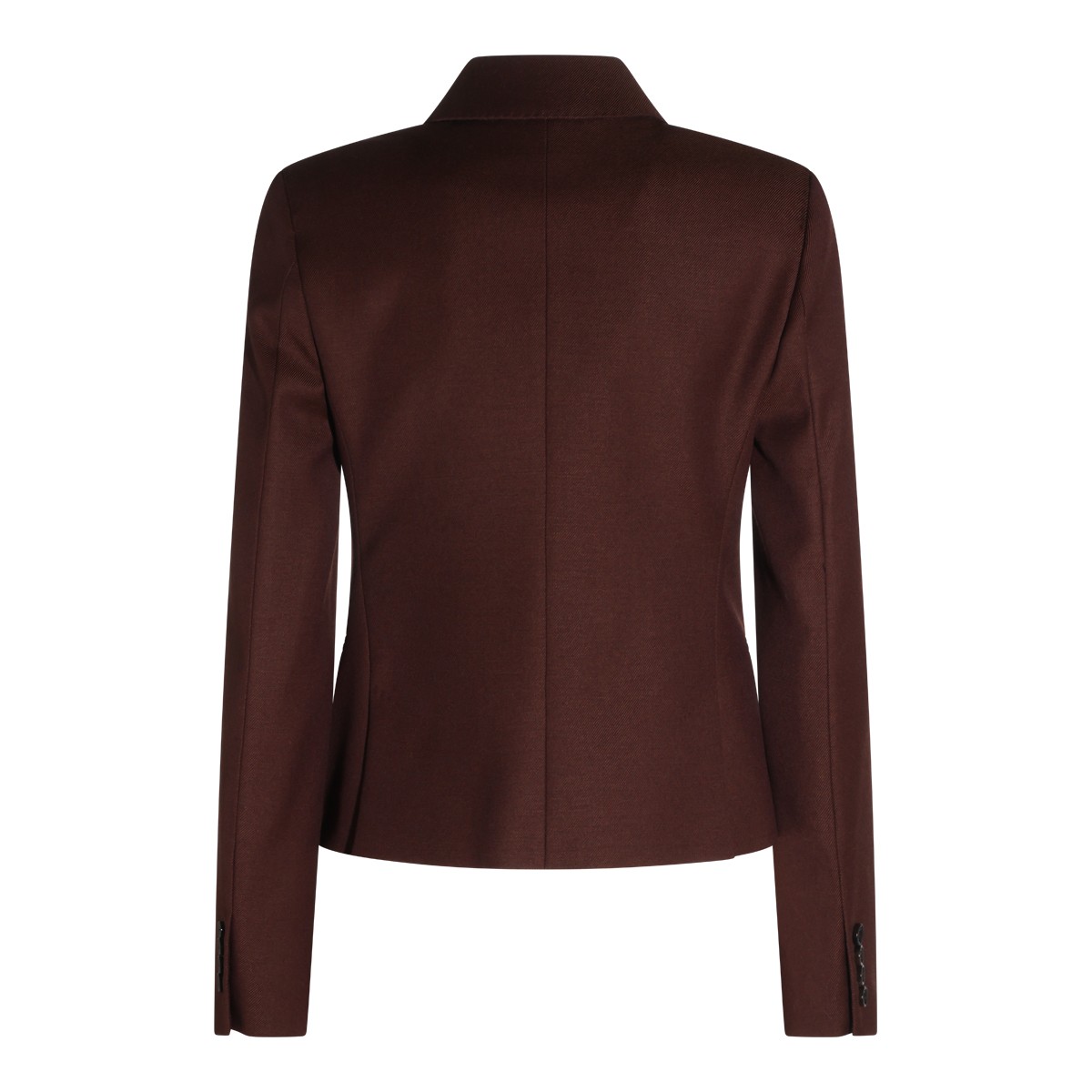 BURGUNDY MXSANGIZIA VIRGIN WOOL BLAZER