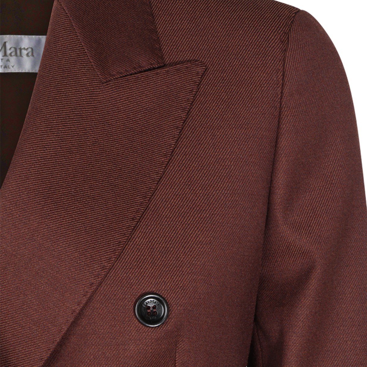 BURGUNDY MXSANGIZIA VIRGIN WOOL BLAZER
